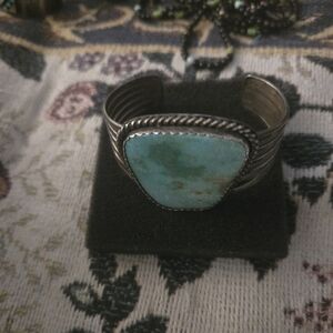 Turquoise Stone Cuff Bracelet